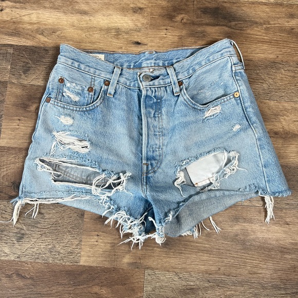Levi's Pants - 501 Levi Jean shorts great condition bottom